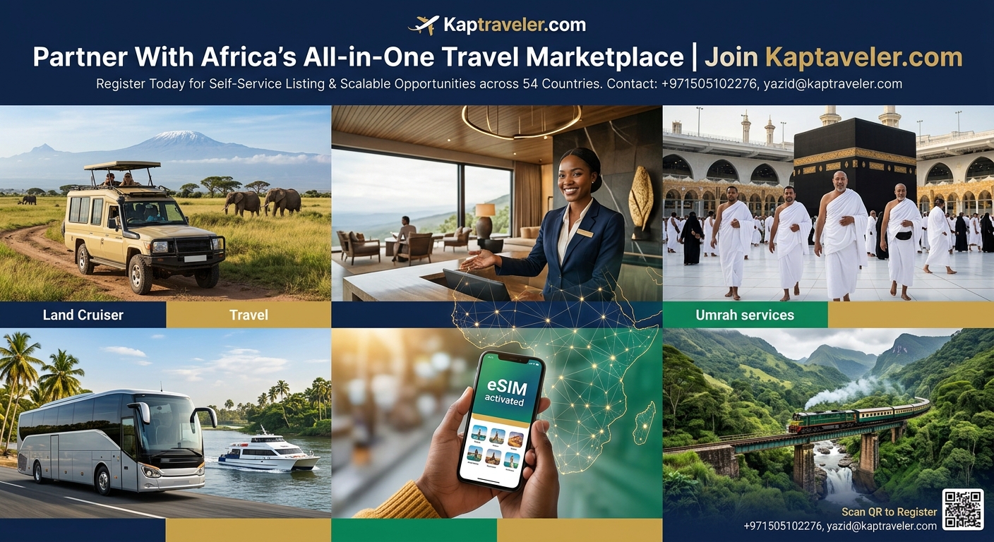 Empowering African Tourism: Partner with Kaptraveler.com & Scale Your Travel Business